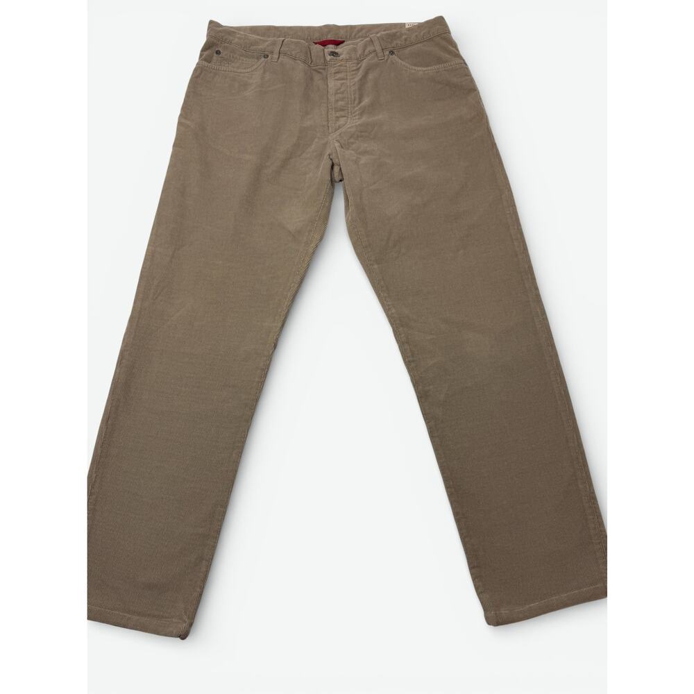 Brunello Cucinelli Mens Size 36 Corduroy Pants Light Brown Button Fly Italy 52